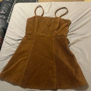 Forever 21 Brown Corduroy Casual Dress